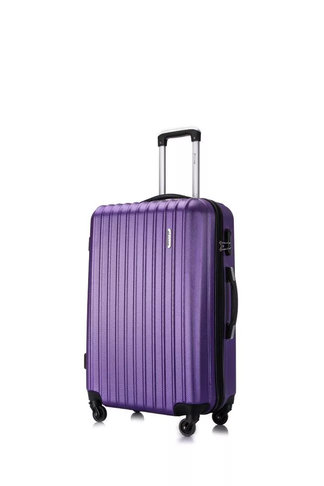 Чемодан L’CASE Krabi M 63х40х25см (22) со съемными колесами. Фиолетовый купить в Москве
