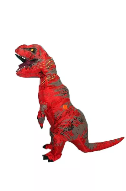 Надувной костюм динозавра T-Rex Красный купить в Москве